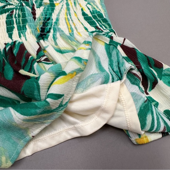 NWT $50!! TORRID smocked peplum tropical tank top, 3X. - Picture 8 of 9